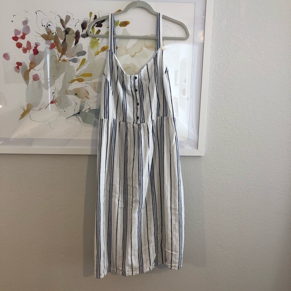 old navy striped linen dress
